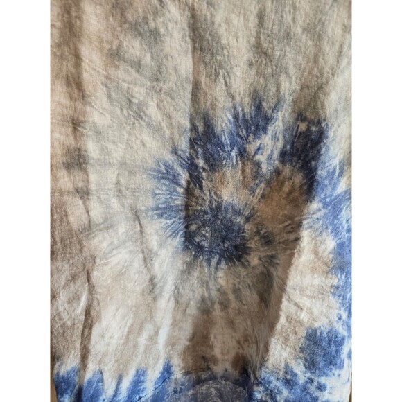 Valentina Naldi 100% Linen Tie Dye Asymmetrical Hem women's size small - Picture 3 of 8